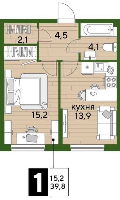 DOGMA PARK Краснодар — планировка 1