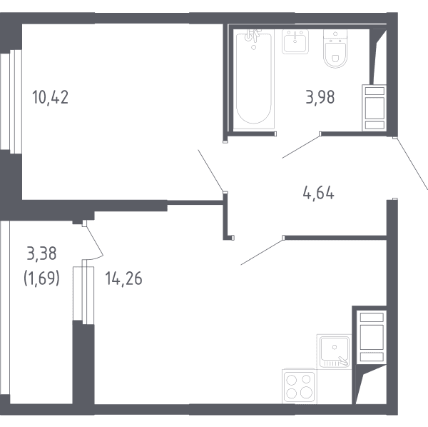 Сандэй Санкт-Петербург — планировка 1