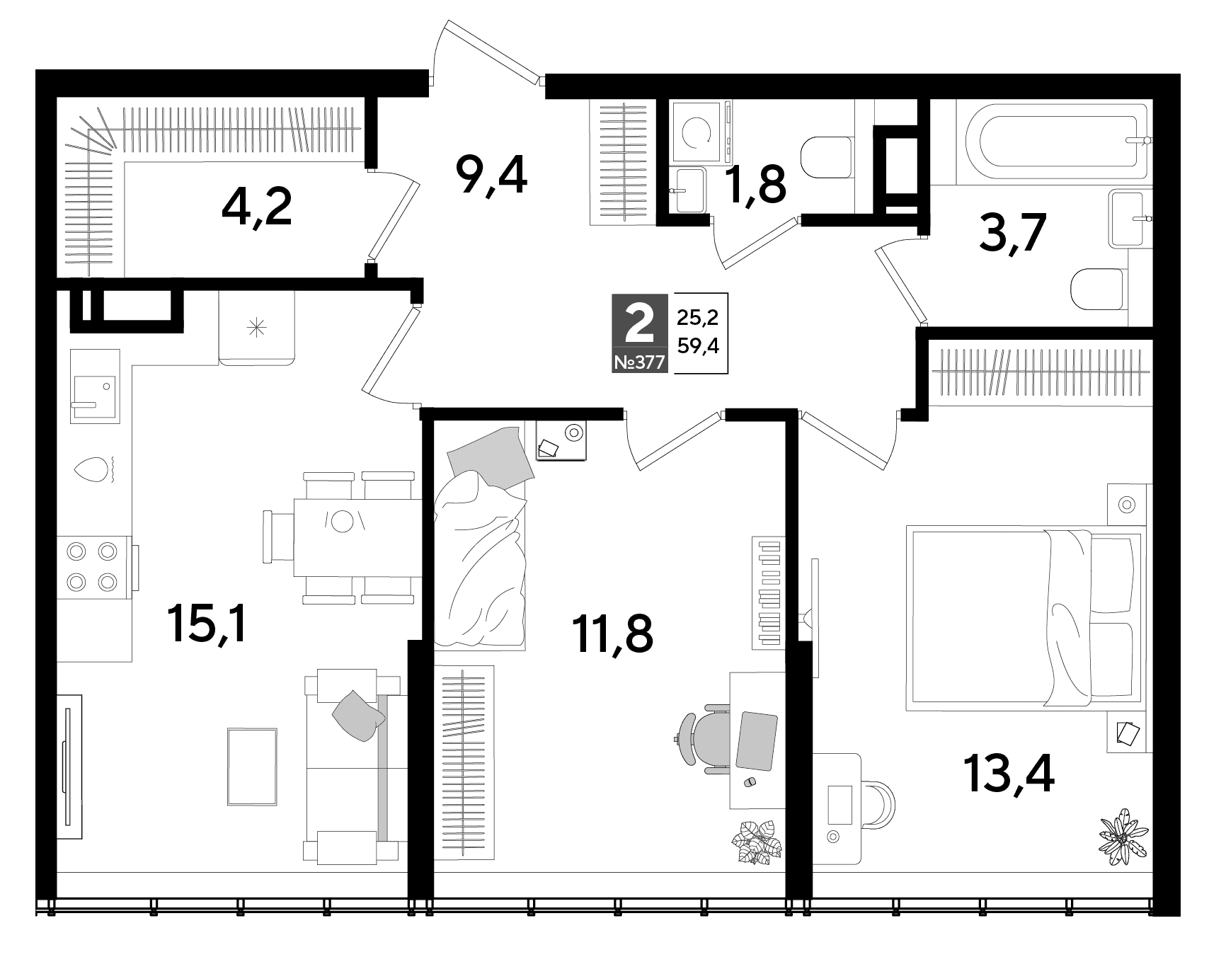 DOGMA PARK Краснодар — планировка 2