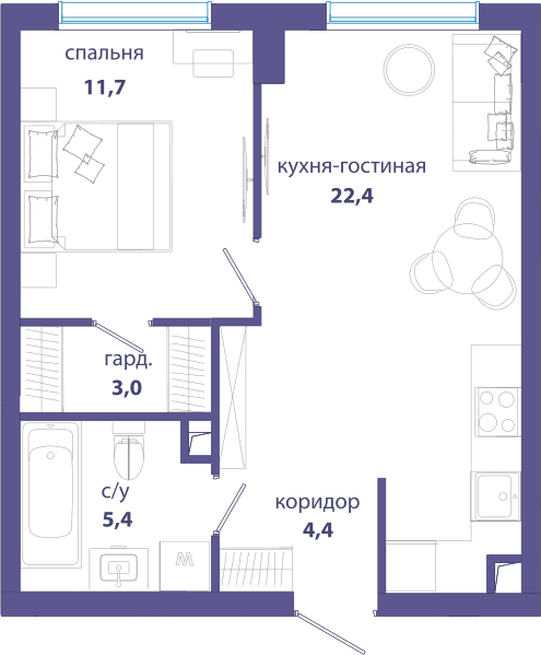 Событие, Событие 4 Москва — планировка 1