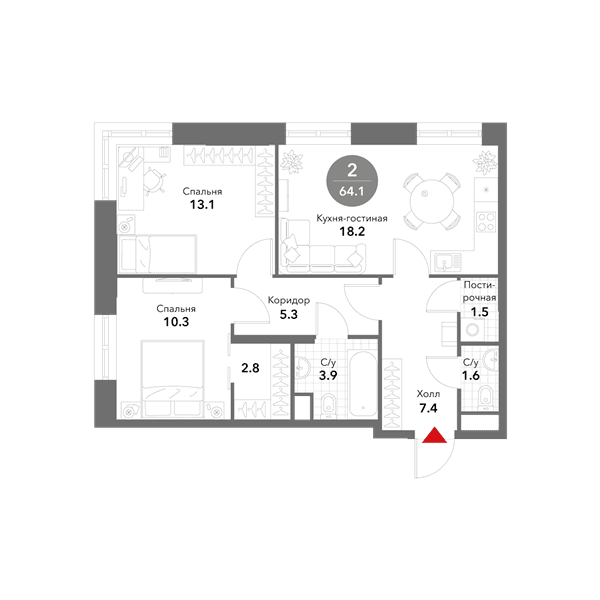 Voxhall Москва — планировка 2