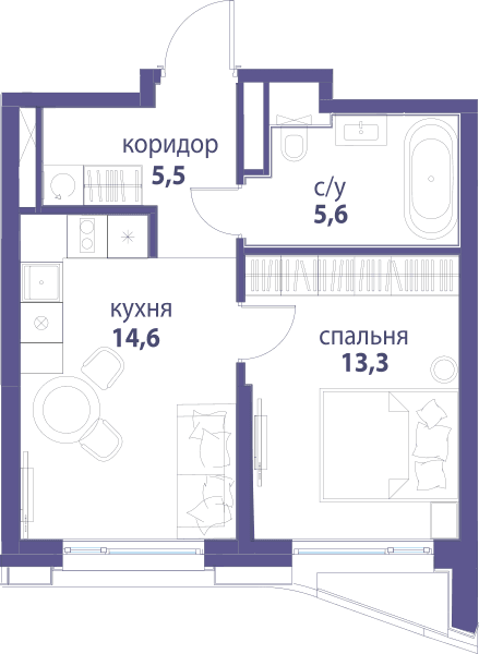 Символ, Вдохновение Москва — планировка 1