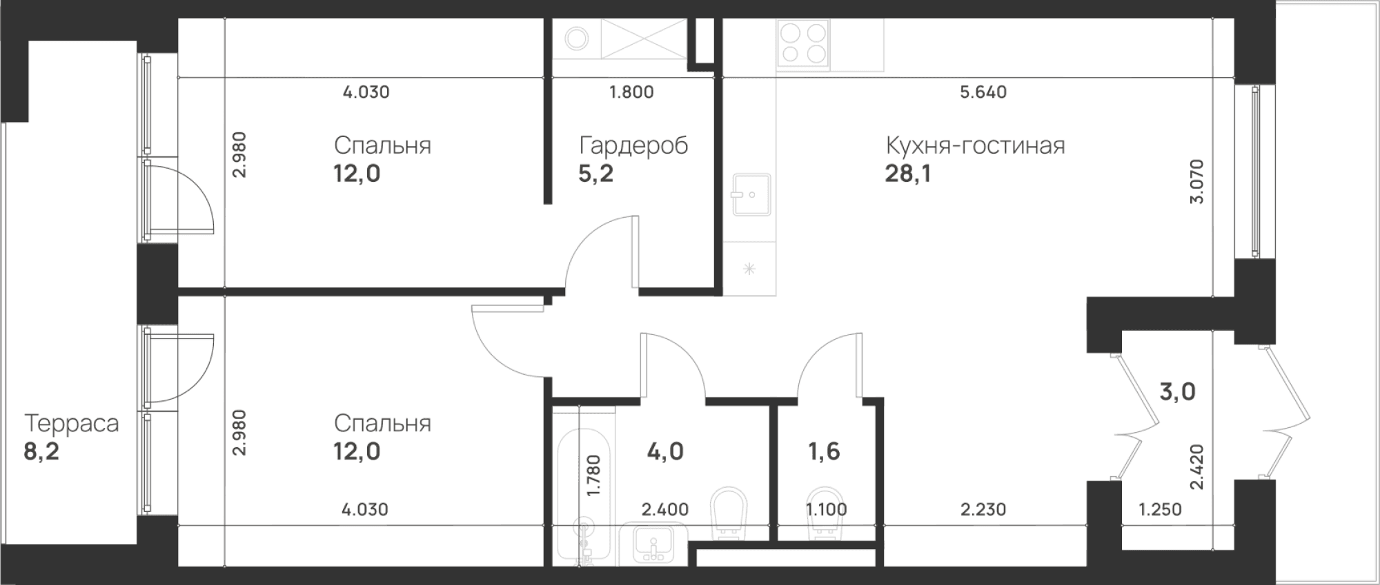 Foreville Москва — планировка 1