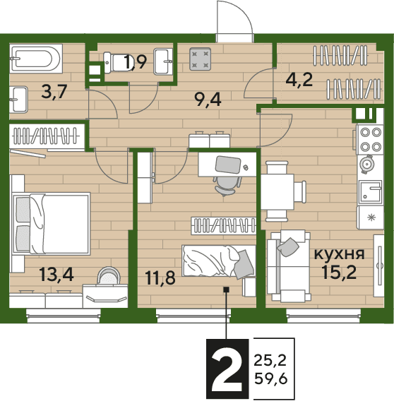 DOGMA PARK Краснодар — планировка 2