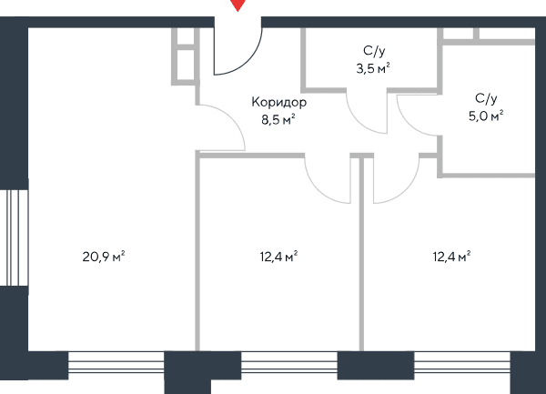 Riverpark Москва — планировка 3