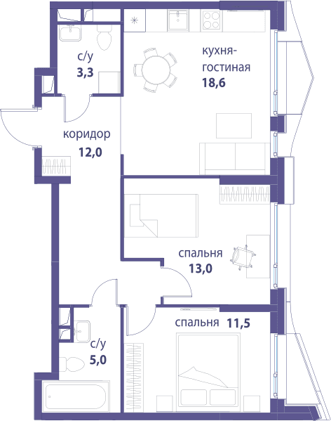 Символ, Вдохновение Москва — планировка 2