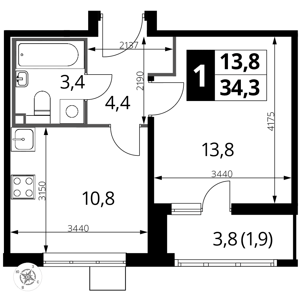 1-й Лермонтовский Люберцы — планировка 1