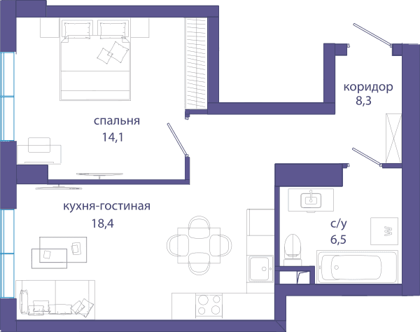 Событие, Событие 4 Москва — планировка 1