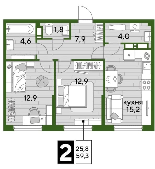 DOGMA PARK Краснодар — планировка 2