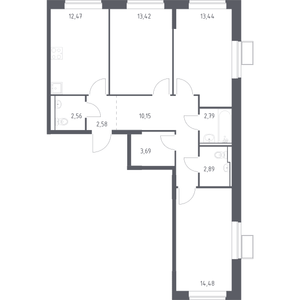 Пригород Лесное Москва — планировка 3