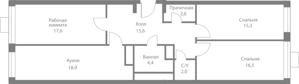 Stellar City Москва — планировка 3