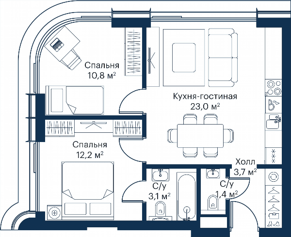 City Bay Москва — планировка 2