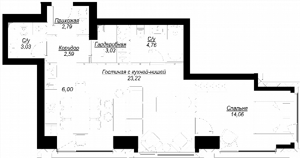 Hide Москва — планировка 2
