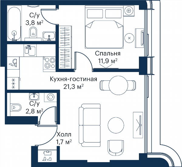 City Bay Москва — планировка 1