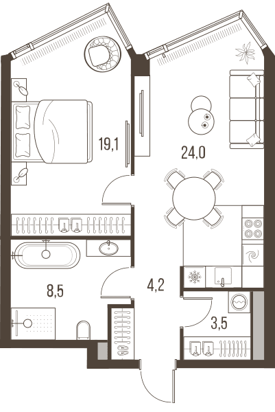 Highlife Москва — планировка 2