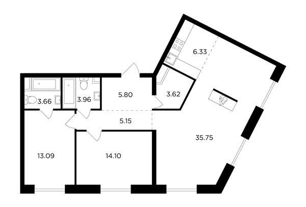 FORIVER Москва — планировка 3