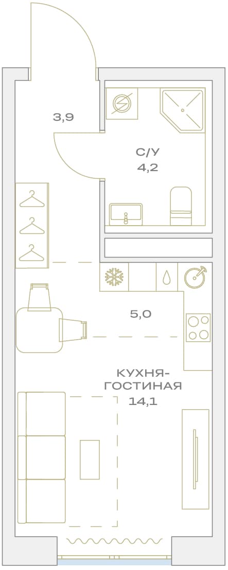 Детали Москва — планировка 1