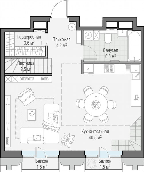 Тишинский Бульвар Москва — планировка 2