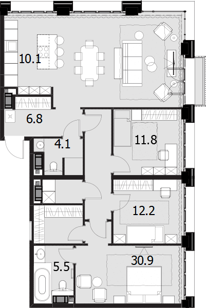 Wellton Gold Москва — планировка 4