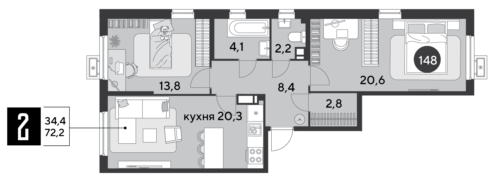 Парк Победы Краснодар — планировка 2