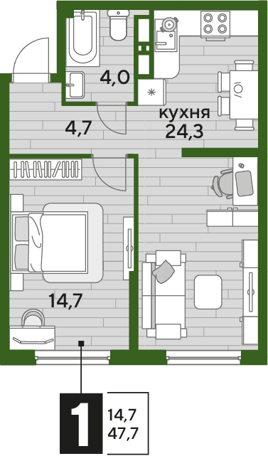 DOGMA PARK Краснодар — планировка 1