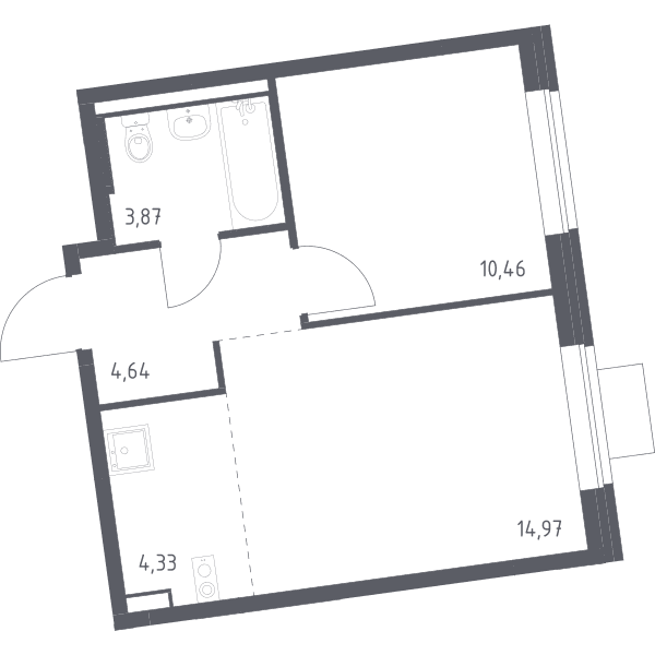 Подольские Кварталы Москва — планировка 1