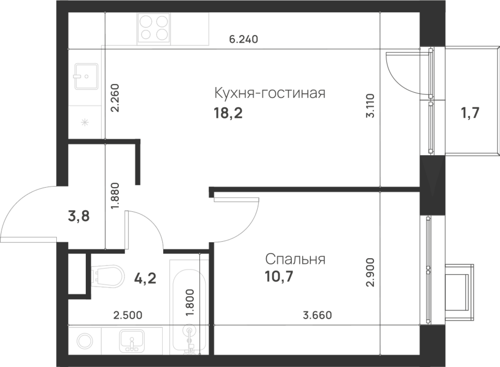 Foreville Москва — планировка 1