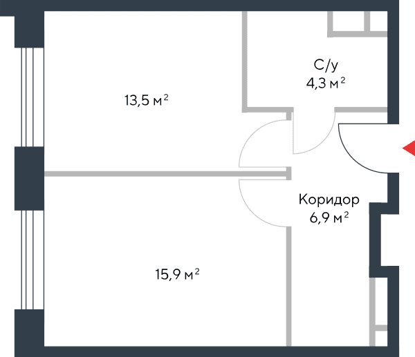 Riverpark Москва — планировка 1