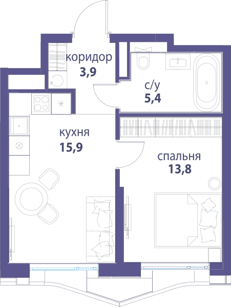 Символ, Вдохновение Москва — планировка 1
