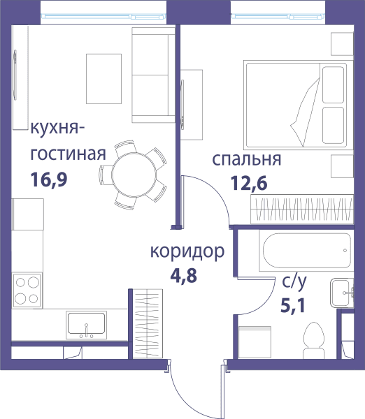 Символ, Вдохновение Москва — планировка 1