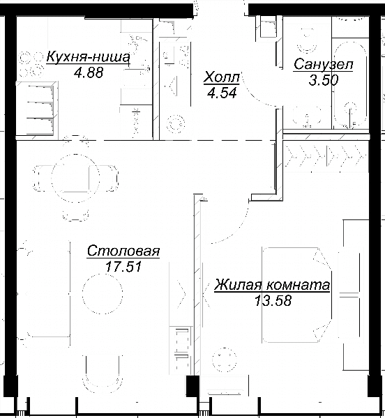 MOD Москва — планировка 1