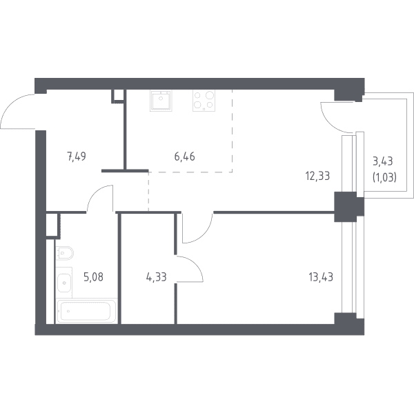 NOVA Москва — планировка 1