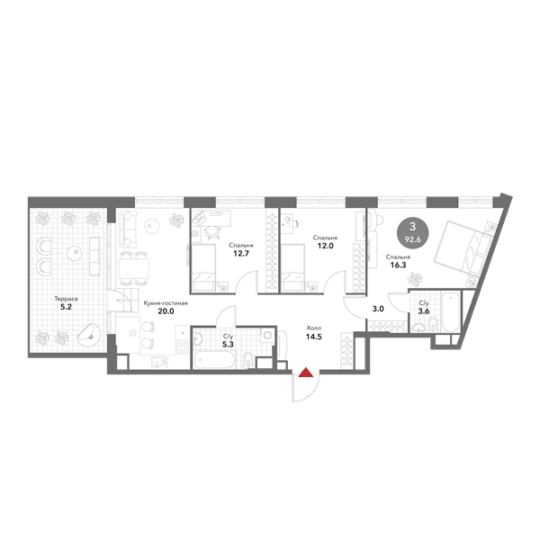 Voxhall Москва — планировка 4
