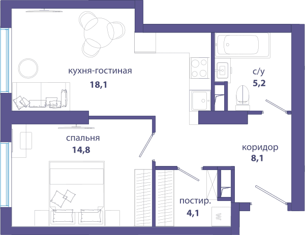 Событие, Событие 4 Москва — планировка 1