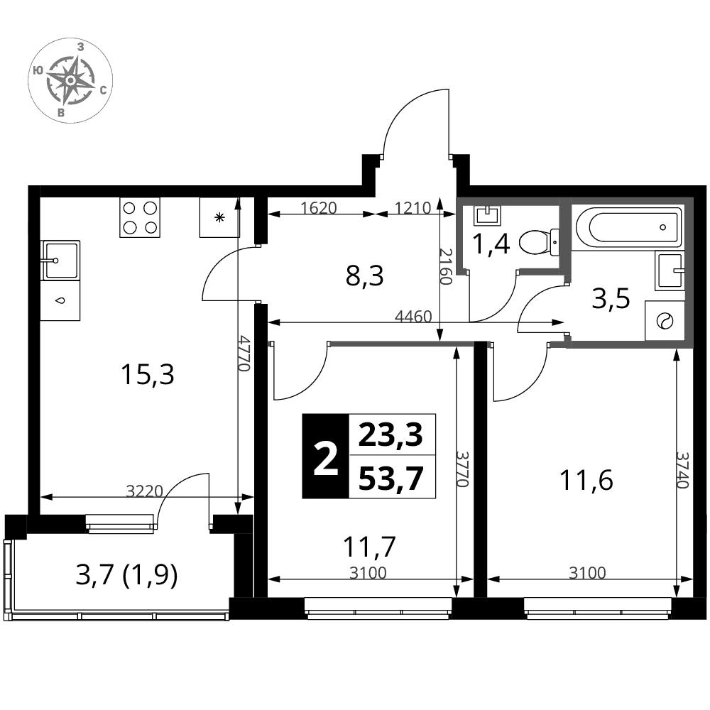 1-й Ясеневский Москва — планировка 2