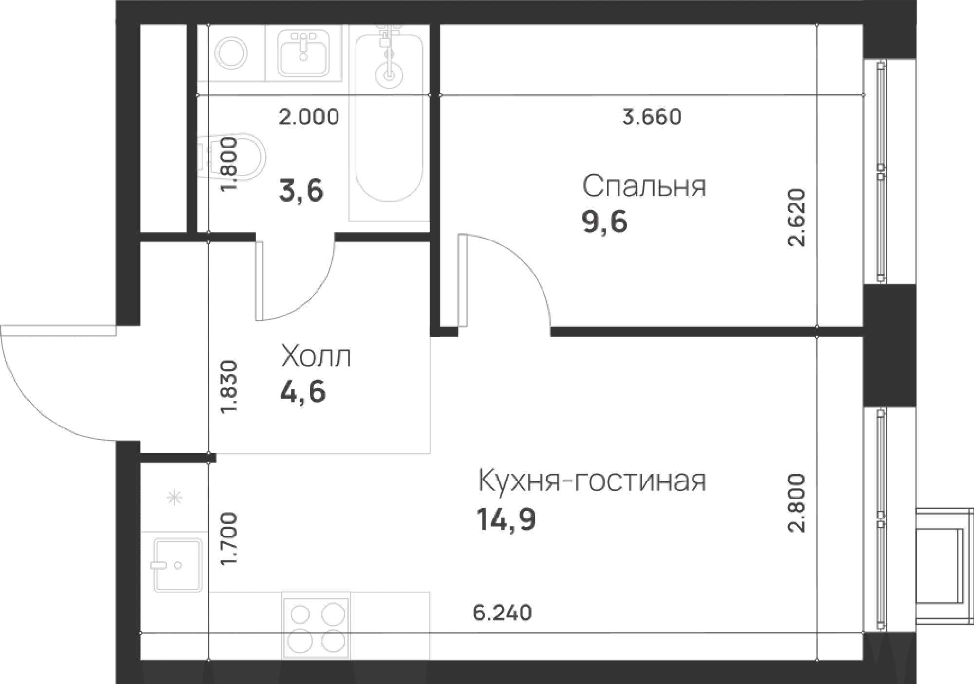Foreville Москва — планировка 1