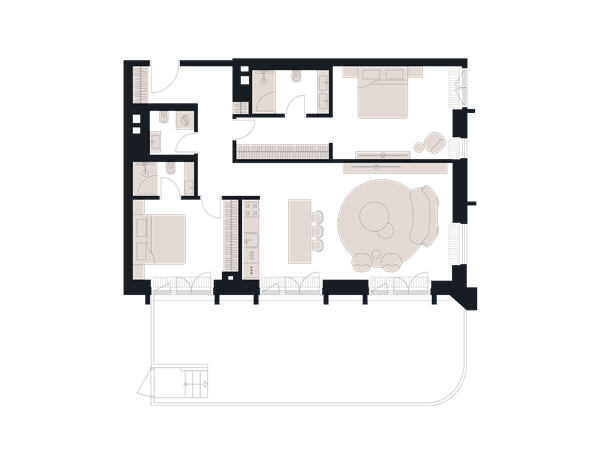 Victory Park Residence Москва — планировка 3