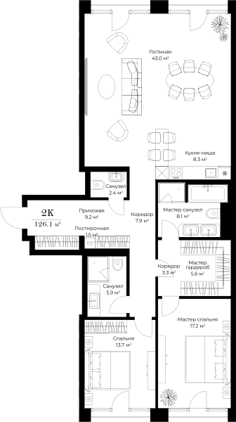 Opus-home Москва — планировка 2