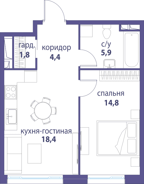Символ, Вдохновение Москва — планировка 1