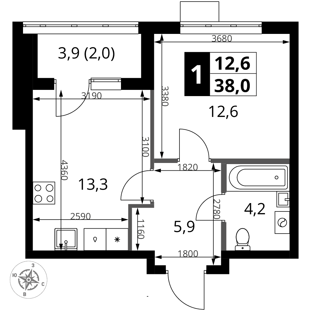 1-й Ясеневский Москва — планировка 1