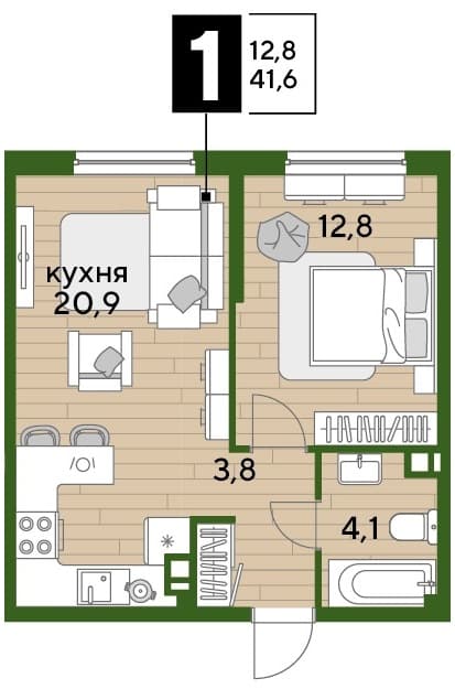 DOGMA PARK Краснодар — планировка 1
