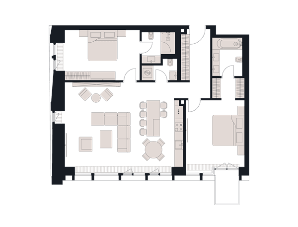 Victory Park Residence Москва — планировка 2