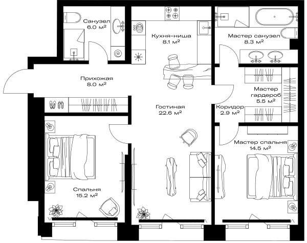 Opus-home Москва — планировка 2