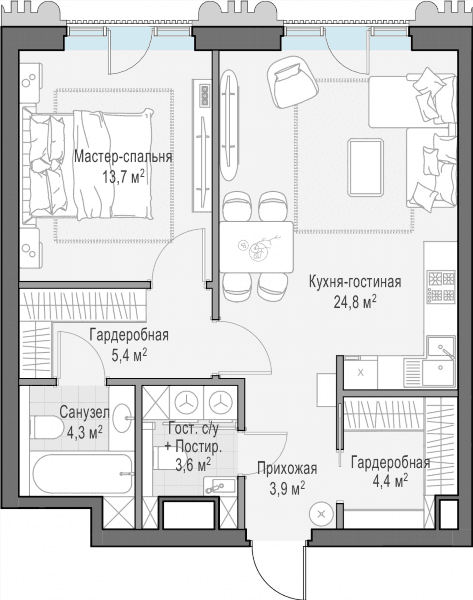 Тишинский Бульвар Москва — планировка 1