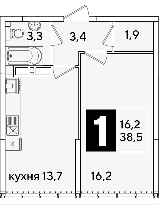 Самолёт Краснодар — планировка 1