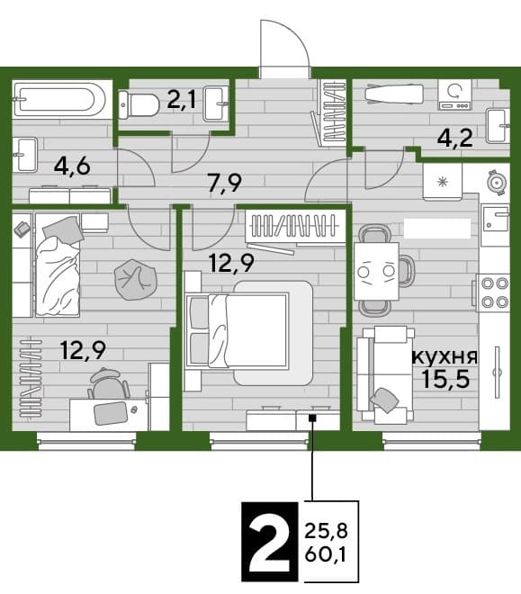 DOGMA PARK Краснодар — планировка 2
