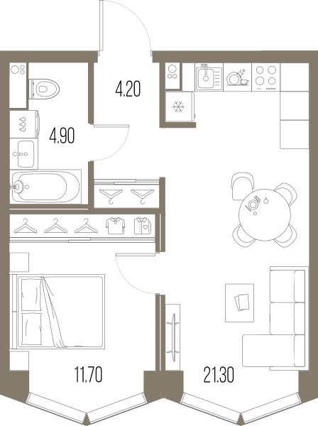 Северный Порт Москва — планировка 1