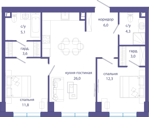Событие, Событие 4 Москва — планировка 2