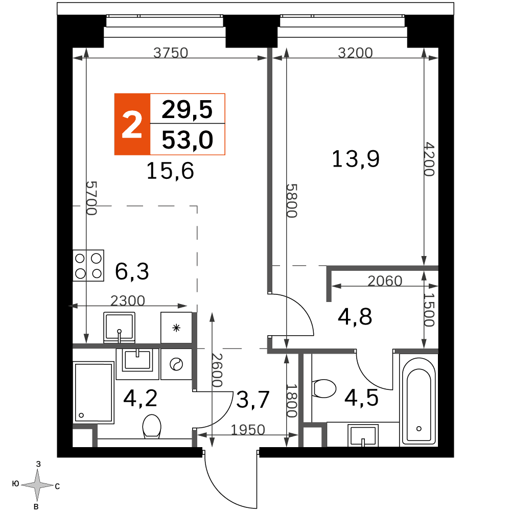 Amber City Москва — планировка 2