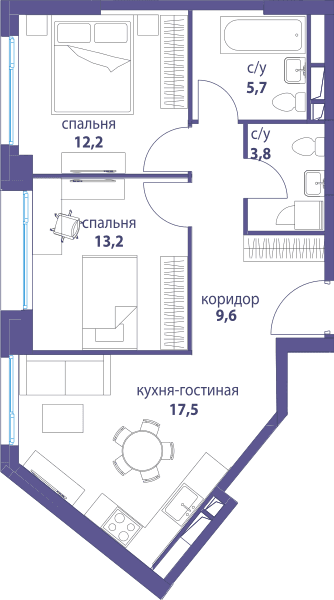 Символ, Вдохновение Москва — планировка 2